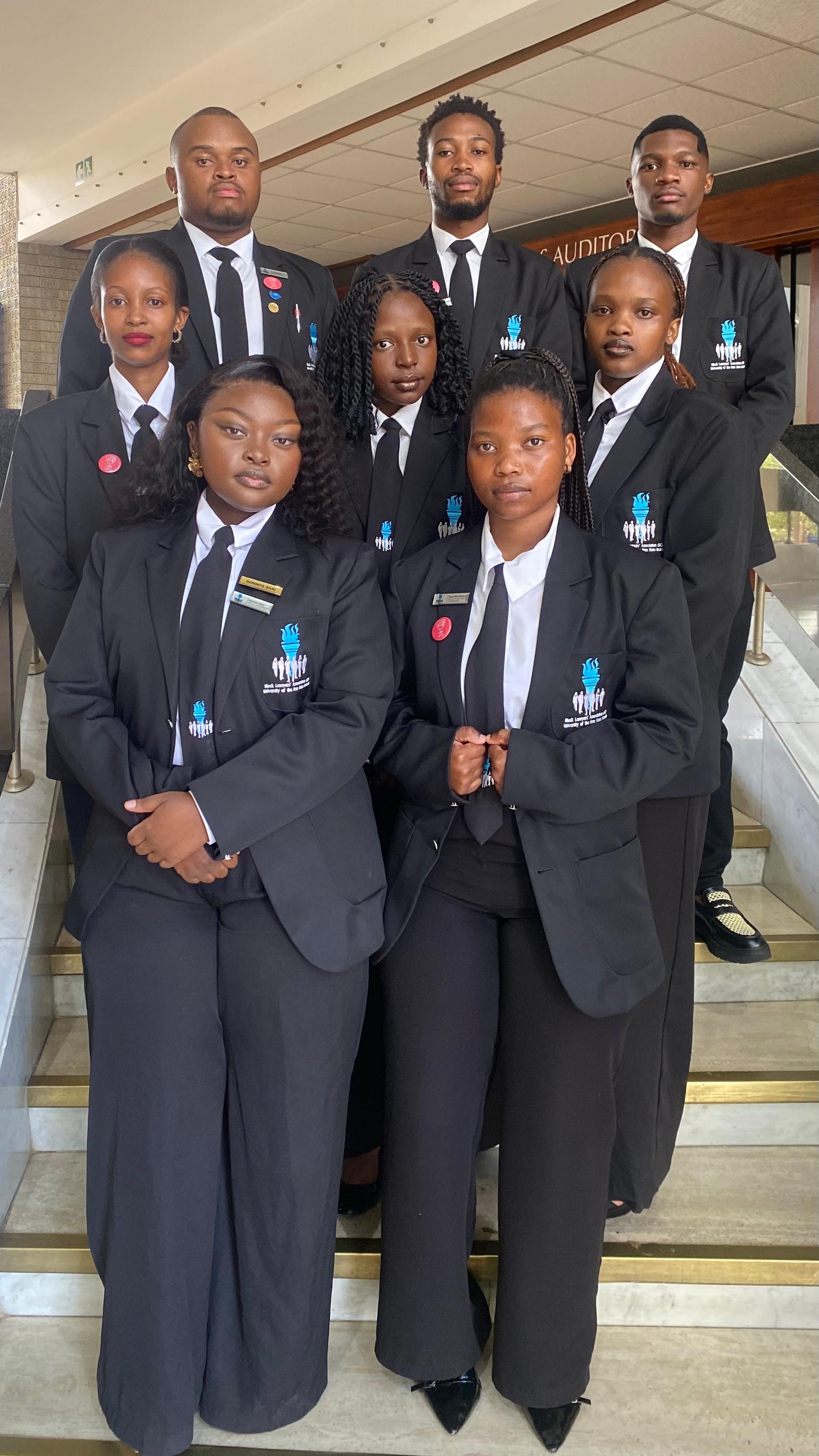 BLASC UFS Branch Executive Committee on the Equitas stairs